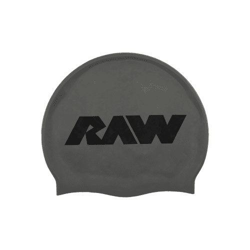 SWIM CAP GREY BLK