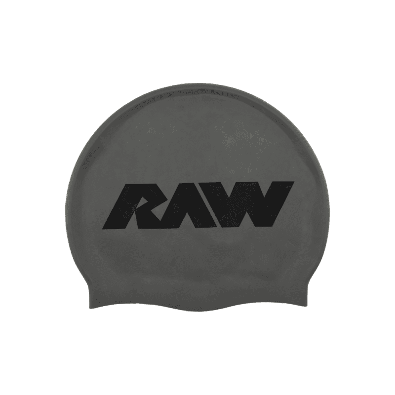 SWIM CAP GREY BLK